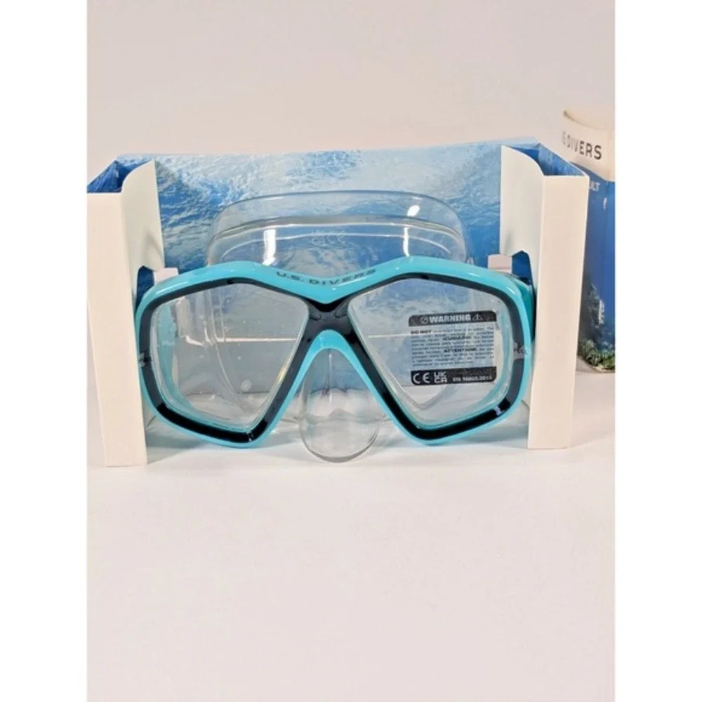 U.S. Divers‎ Playa  Adult Snorkel Mask  Adjustable Turquoise Black New in Box
